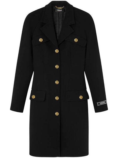 Versace wool-blend raglan coat - Black - zdjęcie produktu nr 1