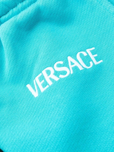 Versace logo-print track pants - Blue - zdjęcie produktu nr 2