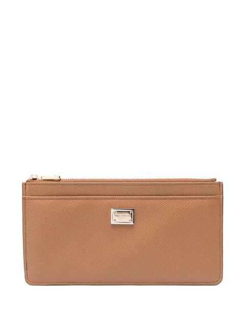Dolce & Gabbana logo-plaque leather wallet - Brown - zdjęcie produktu nr 1