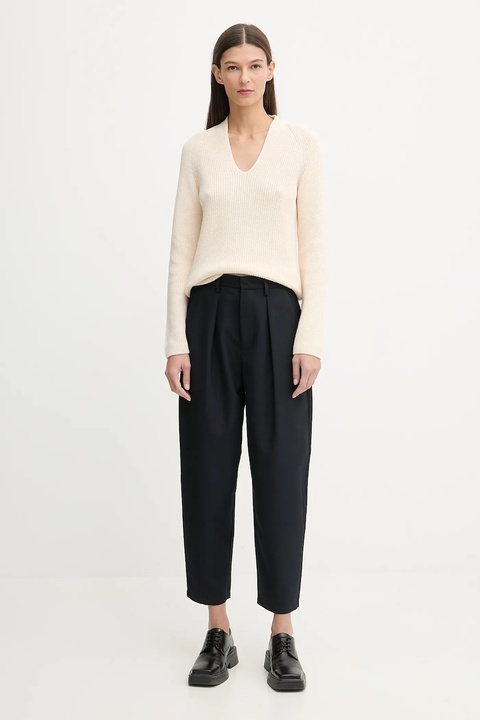 Marc O'Polo sweter bawełniany damski kolor beżowy 600605960323 - zdjęcie produktu nr 2