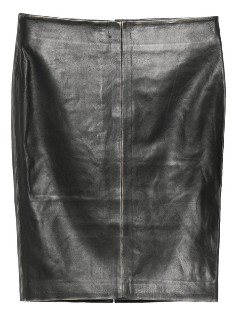 St. Agni leather pencil midi skirt - Black - zdjęcie produktu nr 1