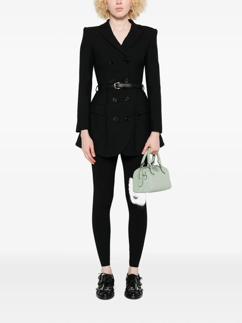 Self-Portrait belted knit trousers - Black - zdjęcie produktu nr 2