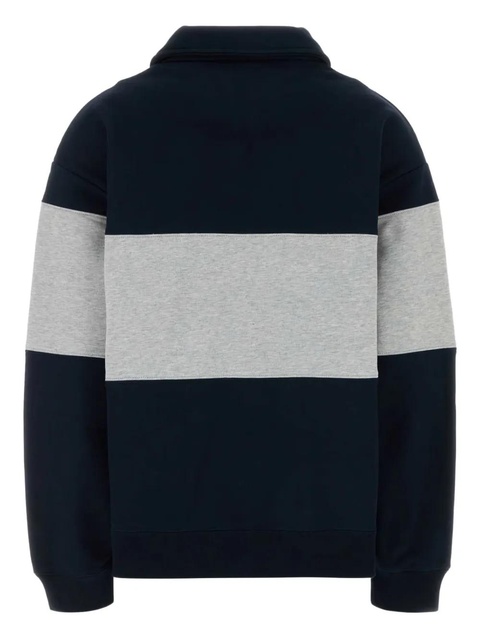 Miu Miu colour-blocked zip-neck polo top - Blue - zdjęcie produktu nr 1