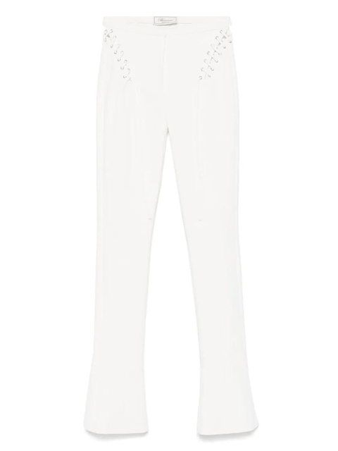 Blumarine eyelet-detail trousers - White - zdjęcie produktu nr 1