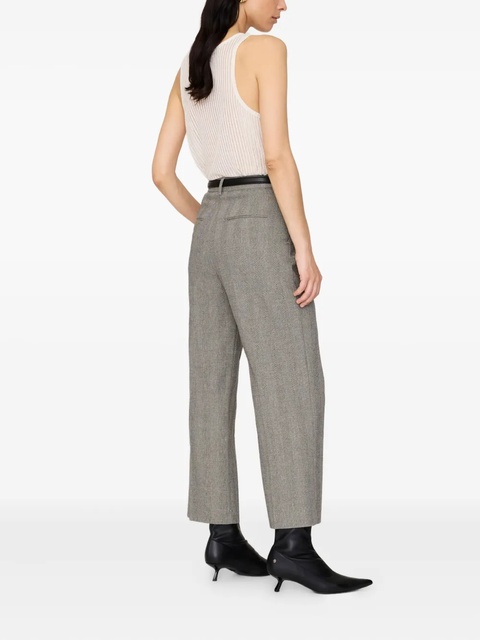 ANINE BING Belen herringbone trousers - Grey - zdjęcie produktu nr 2