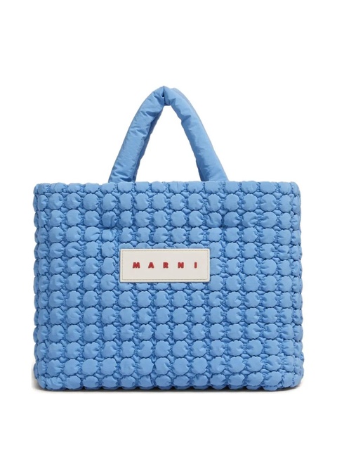 Marni padded tote bag - Blue - zdjęcie produktu nr 1