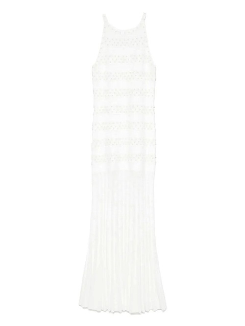 SANDRO pearl-embellished maxi dress - Neutrals - zdjęcie produktu nr 1