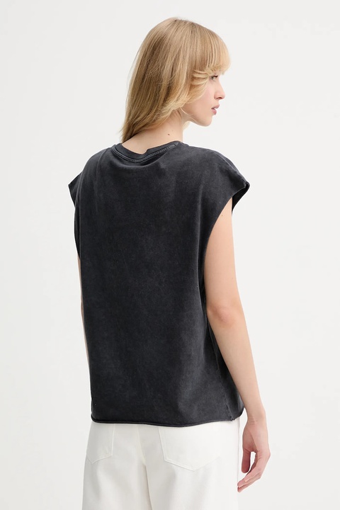ZADIG&VOLTAIRE t-shirt bawełniany damski kolor szary JWTT01275 - zdjęcie produktu nr 2