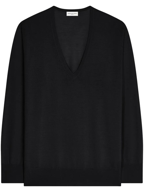 DRIES VAN NOTEN merino wool sweater - Black - zdjęcie produktu nr 1