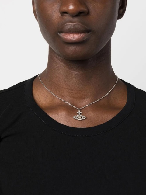 Vivienne Westwood Olympia pearl pendant necklace - Silver - zdjęcie produktu nr 2