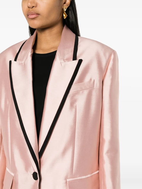 ZIMMERMANN contrasting-trim single-breasted blazer - Pink - zdjęcie produktu nr 2