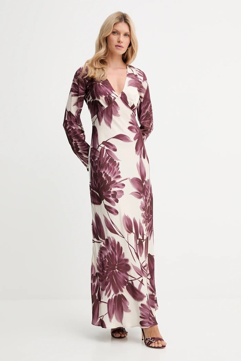Twinset sukienka kolor beżowy maxi rozkloszowana 252TP2703 - zdjęcie produktu nr 2