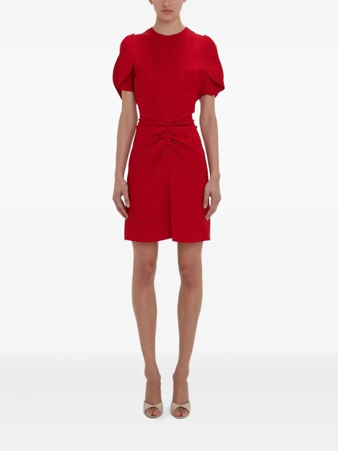 Victoria Beckham gathered puff-sleeve mini dress - zdjęcie produktu nr 2