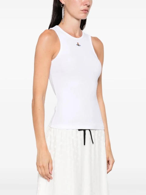 Vivienne Westwood Orb-embellished tank top - White - zdjęcie produktu nr 1