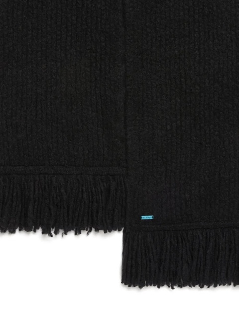 Alanui fringe-detail knit scarf - Black - zdjęcie produktu nr 1