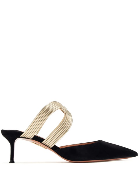 Aquazzura 50mm suede pumps - Black - zdjęcie produktu nr 1