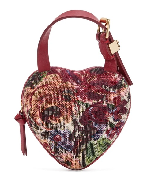 GANNI Tapestry Nano Heart tote bag - Red - zdjęcie produktu nr 2