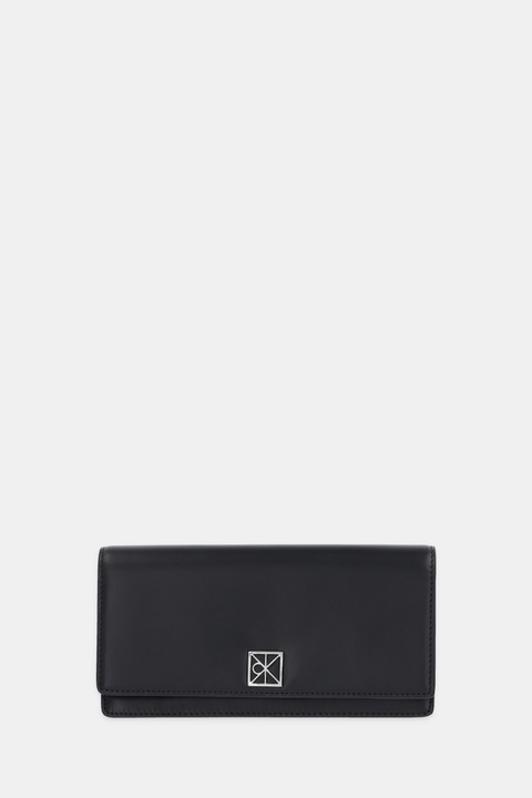 Calvin Klein portfel skórzany damski kolor czarny LV04F1098G - zdjęcie produktu nr 1