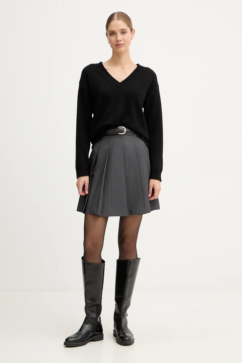 Pepe Jeans sweter z dodatkiem wełny damski kolor czarny lekki PL7000001 - zdjęcie produktu nr 1