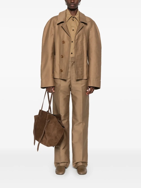LEMAIRE decorative-stitching shirt - Brown - zdjęcie produktu nr 2