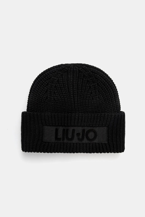 Liu Jo czapka kolor czarny 2F5057.M0300 - zdjęcie produktu nr 1