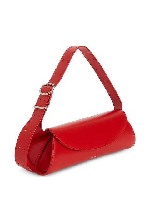 Jil Sander small Cannolo adjustable-strap embossed shoulder bag - Red - zdjęcie produktu nr 2