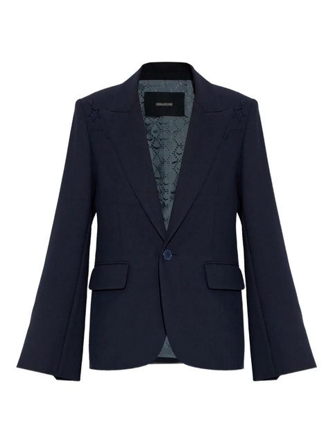 Zadig&Voltaire rhinestones-embellished blazer - Blue - zdjęcie produktu nr 1