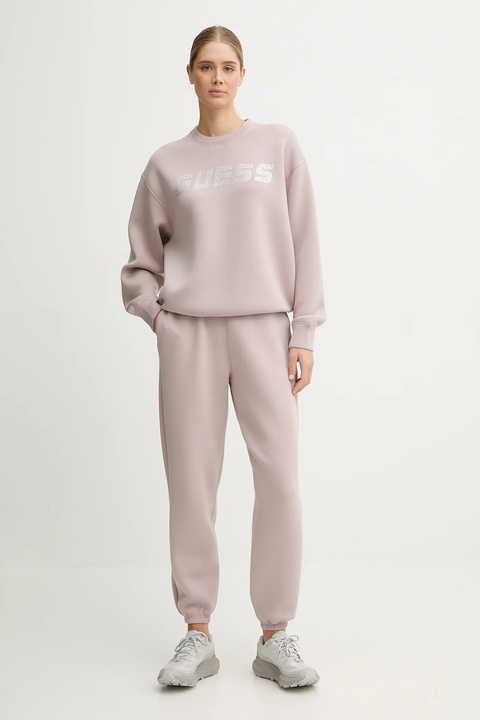 Guess bluza CECILIA damska kolor różowy z aplikacją V4BQ15 K7UW2 - zdjęcie produktu nr 1