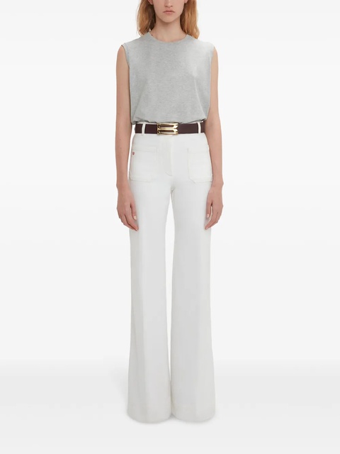 Victoria Beckham sleeveless organic cotton top - Grey - zdjęcie produktu nr 2