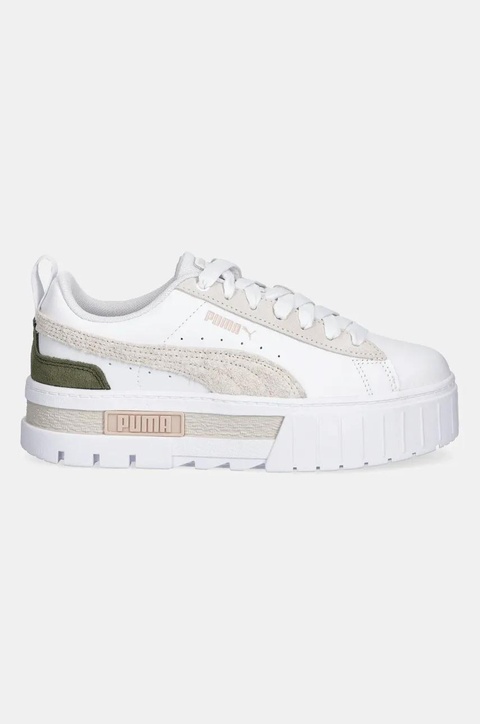 Puma sneakersy skórzane Mayze Mix Wns kolor biały - zdjęcie produktu nr 2
