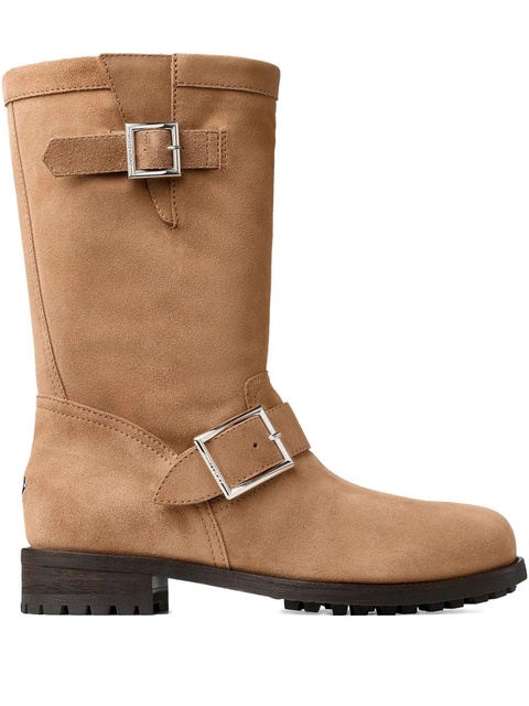 Jimmy Choo buckle biker boots - Neutrals - zdjęcie produktu nr 1