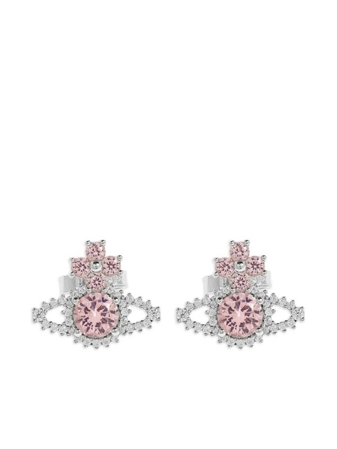 Vivienne Westwood Orb crystal-embellished earrings - Silver - zdjęcie produktu nr 1