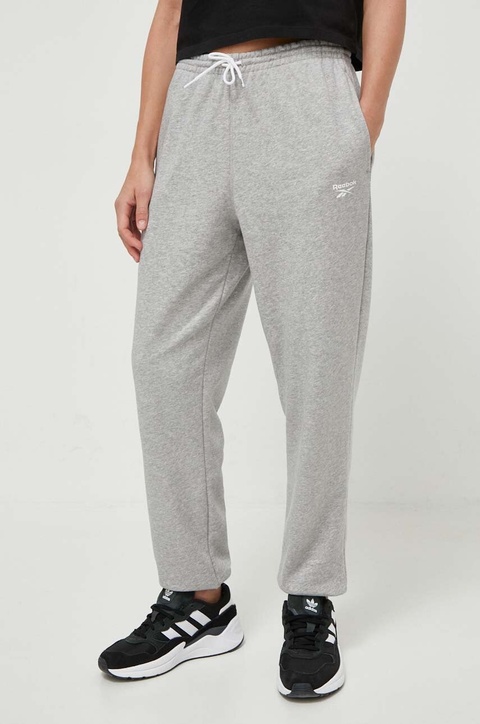 Reebok spodnie dresowe kolor szary melanżowe 100071694 - zdjęcie produktu nr 1