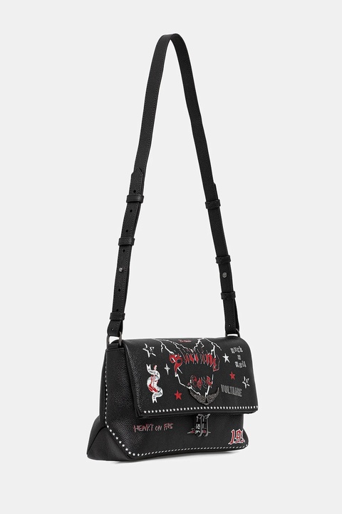 ZADIG&VOLTAIRE torebka skórzana kolor czarny LWBA04149 - zdjęcie produktu nr 2