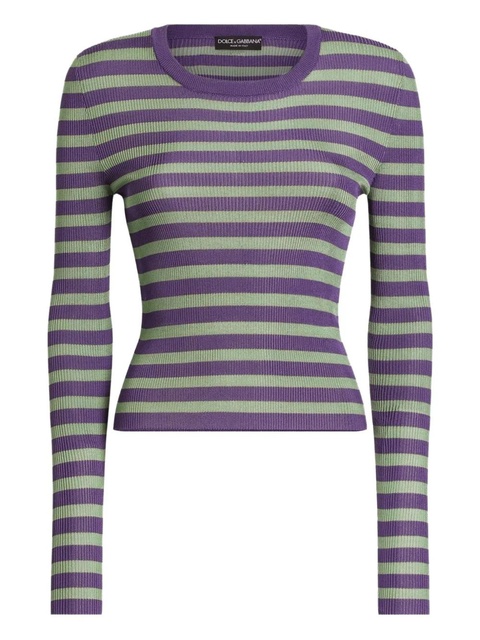 Dolce & Gabbana striped sweater - Green - zdjęcie produktu nr 1