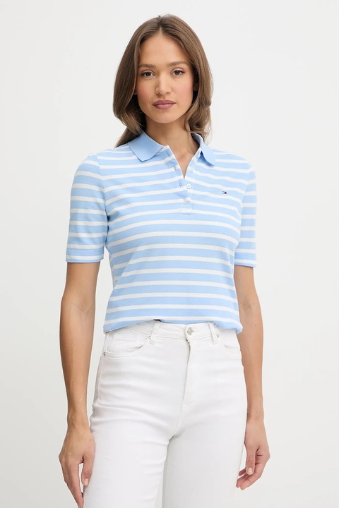 Tommy Hilfiger polo damski kolor niebieski WW0WW43224 - zdjęcie produktu nr 1