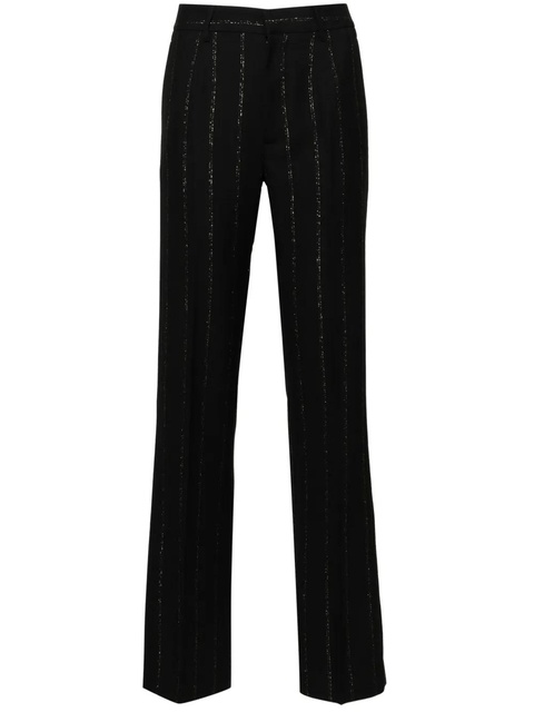 Alessandra Rich Lurex pinstriped trousers - Black - zdjęcie produktu nr 1