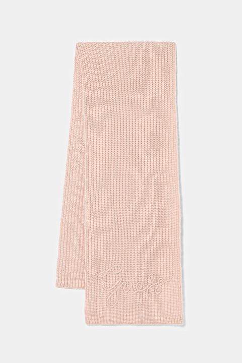 Guess szalik z domieszką wełny LEXIE damski kolor różowy gładki W5BZ19 Z3580 - zdjęcie produktu nr 1