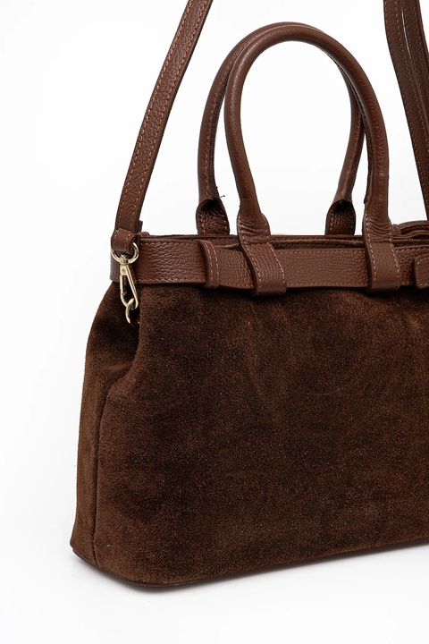 Answear.LAB torebka zamszowa kolor brązowy - zdjęcie produktu nr 2