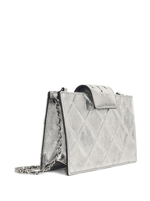 Tory Burch chain-strap leather cross body bag - Silver - zdjęcie produktu nr 2