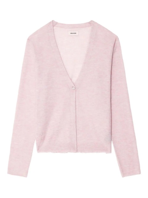 Zadig&Voltaire Manylla button-front V-neck cardigan - Pink - zdjęcie produktu nr 1