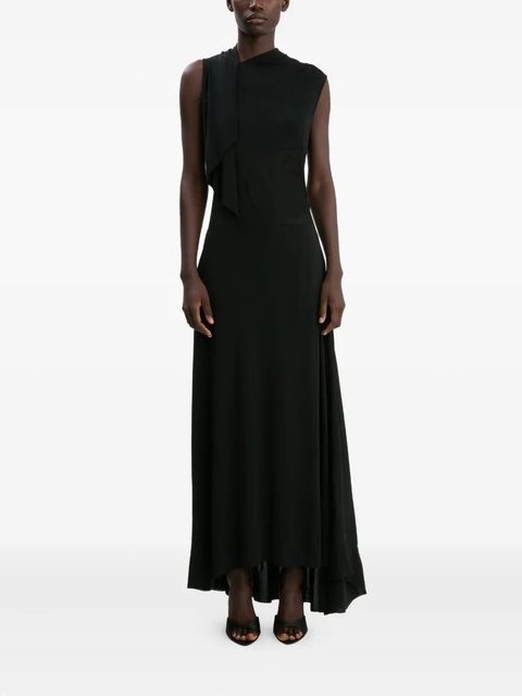 Victoria Beckham draped-detail sleeveless dress - Black - zdjęcie produktu nr 2