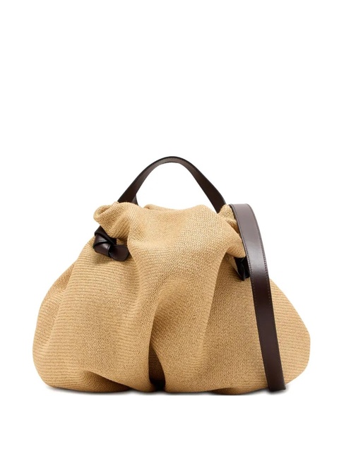 NEOUS Taurus leather-trimmed shoulder bag - Neutrals - zdjęcie produktu nr 1