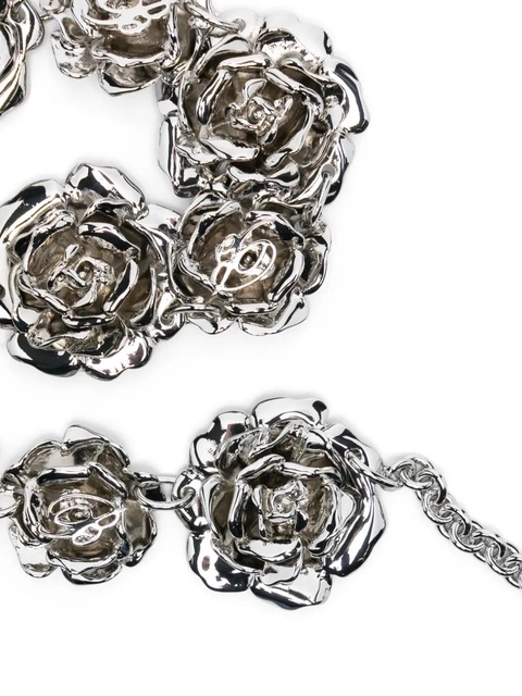 Blumarine roses-detail B-charm belt - Silver - zdjęcie produktu nr 2