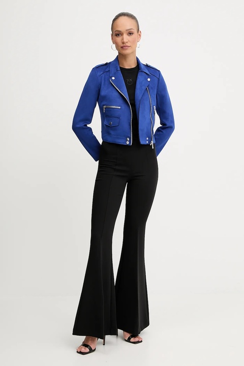 Silvian Heach spodnie MEDINA damskie kolor czarny dzwony high waist GPA25166PA - zdjęcie produktu nr 2