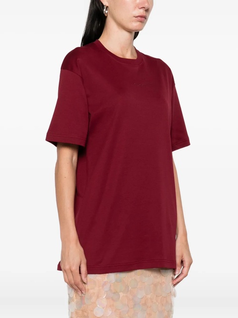 Gucci logo-embroidered crew-neck T-shirt - zdjęcie produktu nr 2