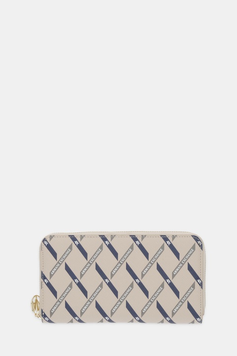 Armani Exchange portfel damski kolor beżowy XW000359 AF17155 - zdjęcie produktu nr 1