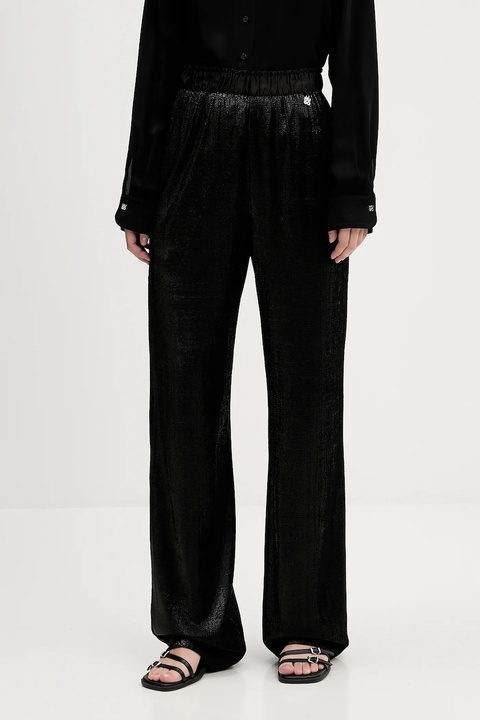 HUGO spodnie damskie kolor czarny proste high waist 50548404 - zdjęcie produktu nr 1