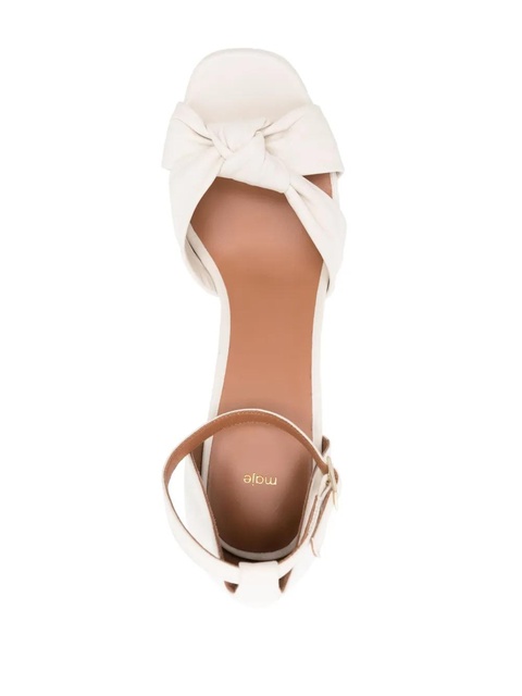 Maje knotted platform sandals - Neutrals - zdjęcie produktu nr 2