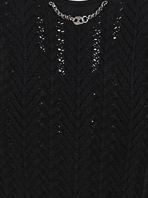 Rabanne crochet-knit minidress - Black - zdjęcie produktu nr 2
